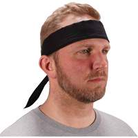 Chill-Its 6702 Cooling Headband with Embedded Polymers & Tie Closure, Black Infinity Industrial Services Inc.