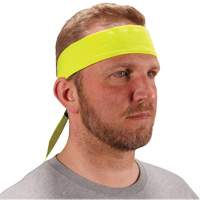 Chill-Its 6702 Cooling Headband with Embedded Polymers & Tie Closure, High Visibilty Lime-Yellow Infinity Industrial Services Inc.