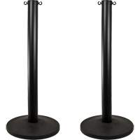 Industrial Stanchion, 37" High, Black Infinity Industrial Services Inc.