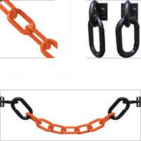 Magnetic Chain Barrier Warehouse Kit, Orange Infinity Industrial Services Inc.