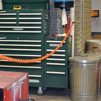 Magnetic Chain Barrier Warehouse Kit, Orange Infinity Industrial Services Inc.