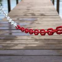 Bicolour Plastic Barrier Chain, Green/White Infinity Industrial Services Inc.