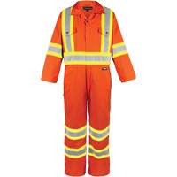 High-Visibility Unlined Coveralls, Small, High Visibility Orange Infinity Industrial Services Inc.