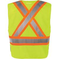 Gilet haute visibilit&eacute; &agrave; d&eacute;tachement rapide en 5 points, Orange haute visibilit&eacute;, Moyen/Petit, Polyester Infinity Industrial Services Inc.