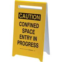 Panneau de sol “Caution Confined Space Entry In Progress”, Anglais Infinity Industrial Services Inc.