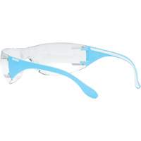 Lunettes de s&eacute;curit&eacute; bleu/blanc Adapt Lite, Lentille Transparent, Antibu&eacute;e/Anti-&eacute;gratignures, ANSI Z87+/R&eacute;pond ou surpasse la norme CSA Z94.3 Infinity Industrial Services Inc.