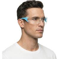 Lunettes de s&eacute;curit&eacute; bleu/blanc Adapt Lite, Lentille Transparent, Antibu&eacute;e/Anti-&eacute;gratignures, ANSI Z87+/R&eacute;pond ou surpasse la norme CSA Z94.3 Infinity Industrial Services Inc.