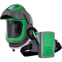 Masque de respirateur Z-Link avec joint de visage, visi&egrave;re & montage &agrave; ceinture, Respirateur &agrave; masque/Masque de soudage, Pile Lithium-ion Infinity Industrial Services Inc.