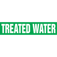 Marqueurs de tuyau "Tower Water Return", Autocollant, 4" h x 24" la, Blanc/vert Infinity Industrial Services Inc.