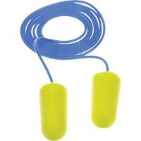 Bouchons d'oreilles n&eacute;on jaune E-A-Rsoft, Vrac - Sac en poly, Avec cordon Infinity Industrial Services Inc.