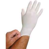 Gants jetables BioTek QRP, Grand, Latex, 6 mils, Sans poudre, Blanc Infinity Industrial Services Inc.