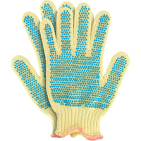 Gants en tricot avec pois, Taille Petit/7, Calibre 7, Rev&ecirc;tement PVC, Enveloppe en Kevlar, ANSI/ISEA 105 niveau 2 Infinity Industrial Services Inc.
