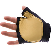 Anti-Impact Tool Grip Fingerless Right-Hand Glove, Size X-Small, Grain Leather Palm Infinity Industrial Services Inc.