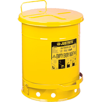 Contenants pour d&eacute;chets huileux, Homologu&eacute; FM/List&eacute; UL, 14 gal. US, Jaune Infinity Industrial Services Inc.