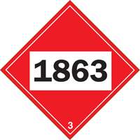 1863 Aviation Fuel Flammable Liquid TDG Placard, Plastic Infinity Industrial Services Inc.