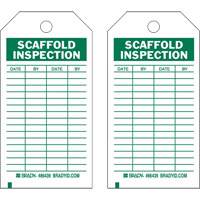 Inspection Record Tags, Polyester, 4" W x 7" H, English Infinity Industrial Services Inc.