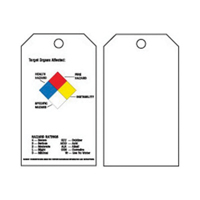 Right-To-Know Tags, Polyester, 3" W x 5-3/4" H, English Infinity Industrial Services Inc.