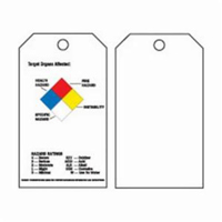 Self-Laminating Right-To-Know Tags, Polyester, 3" W x 5-3/4" H, English Infinity Industrial Services Inc.