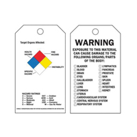 Self-Laminating Right-To-Know Tags, Polyester, 3" W x 5-3/4" H, English Infinity Industrial Services Inc.
