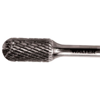 Double Cut Cylindrical Round Nose Carbide Burr, 1/2" Dia., 1" Depth of Cut Infinity Industrial Services Inc.