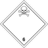 TDG Shipping Labels, Class 6.1, Toxic Substances, Paper Infinity Industrial Services Inc.
