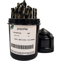 Heavy-Duty Drill Bit Set , 29 Pieces, High Speed Steel Infinity Industrial Services Inc.