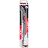 Demolition Reciprocating Saw Blade, Carbide, 6 TPI, 9" L x 1" W Infinity Industrial Services Inc.
