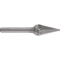 AllSteel Conical Shape Carbide Burr, SM-5, 1/2" Dia., 1/4" Shank, 7/8" Depth of Cut Infinity Industrial Services Inc.