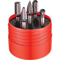 Double Cut Rotary Burr Set, 5 Pieces Infinity Industrial Services Inc.