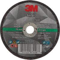 Silver Cut-Off Wheel, 3" x 0.04", 3/8"-24 Arbor, Type 1, Ceramic, 25645 RPM Infinity Industrial Services Inc.