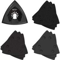 Patin de ponçage triangulaire pour outil oscillant et assortiment de papiers abrasifs One Fit Infinity Industrial Services Inc.