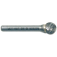 Jet-Kut&reg; Ball Shape Bur, 1/4" Dia., 1/4" Shank, 7/32" Depth of Cut Infinity Industrial Services Inc.