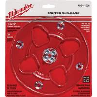 Clear 7" Diameter 1-3/16" Center Hole Sub-Base Infinity Industrial Services Inc.