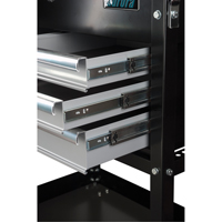 Utility Cart, 4 Drawers, 18" L x 33" W x 39" H, Black Infinity Industrial Services Inc.