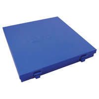 Slim Metal Box, 10-1/2" D x 9-1/4" W x 1-1/4" H, Blue Infinity Industrial Services Inc.