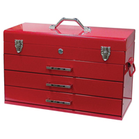 Tool Box, 9-3/5" D x 21-3/10" W x 14-1/2" H, Red Infinity Industrial Services Inc.