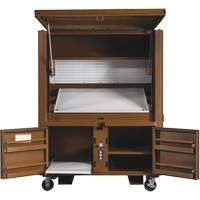 Field Office Jobsite Box, 33" W x 63" D x 80" H, Steel, Red Infinity Industrial Services Inc.