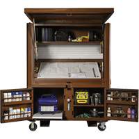 Field Office Jobsite Box, 33" W x 63" D x 80" H, Steel, Red Infinity Industrial Services Inc.