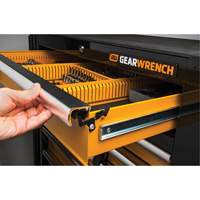 Powered Tool Cart, 11 Drawers, 42-1/2" W x 24-7/16" D x 41" H, Black/Orange Infinity Industrial Services Inc.