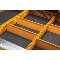 Powered Tool Cart, 11 Drawers, 42-1/2" W x 24-7/16" D x 41" H, Black/Orange Infinity Industrial Services Inc.