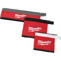 Multi-Size Zipper Pouches - Set of 3, Canvas, 3 Pockets, Black/Red Infinity Industrial Services Inc.