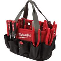 Utility Oval Bag, Ballistic Nylon, 24 Pockets, Black/Red Infinity Industrial Services Inc.
