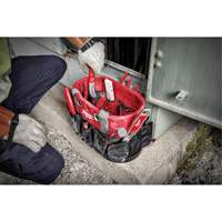 Utility Oval Bag, Ballistic Nylon, 24 Pockets, Black/Red Infinity Industrial Services Inc.