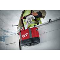 Aerial Utility Oval Bag, Ballistic Nylon, 14 Pockets, Black/Red Infinity Industrial Services Inc.