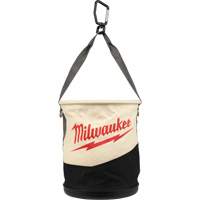Utility Bucket, 11-4/5" L x 11-4/5" W x 14-3/5" H, Canvas, Beige/Black Infinity Industrial Services Inc.