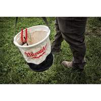 Utility Bucket, 11-4/5" L x 11-4/5" W x 14-3/5" H, Canvas, Beige/Black Infinity Industrial Services Inc.
