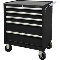 Chariot &agrave; outils industriel, 5 tiroirs, 27" la x 18-3/4" p x 31-1/2" h, Noir Infinity Industrial Services Inc.