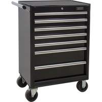 Industrial Tool Cart, 7 Drawers, 27" W x 18-3/4" D x 39" H, Black Infinity Industrial Services Inc.