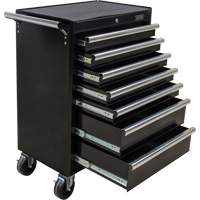 Industrial Tool Cart, 7 Drawers, 27" W x 18-3/4" D x 39" H, Black Infinity Industrial Services Inc.