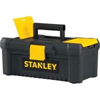 Essential&reg; Tool Box with Tray, 12-1/2" W x 7-3/8" D x 5-1/8" H, Black/Yellow Infinity Industrial Services Inc.